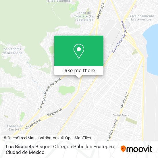 Los Bisquets Bisquet Obregón Pabellon Ecatepec map