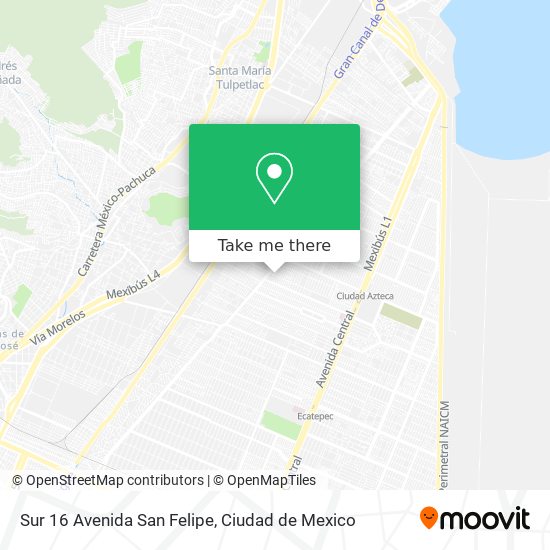 Sur 16 Avenida San Felipe map