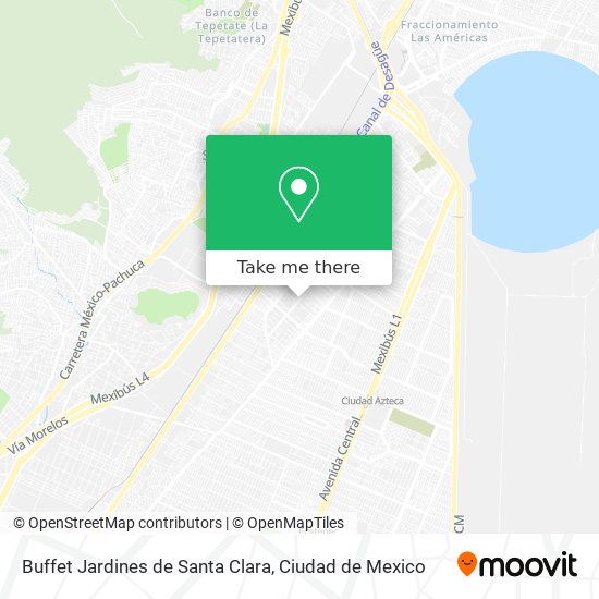 Buffet Jardines de Santa Clara map