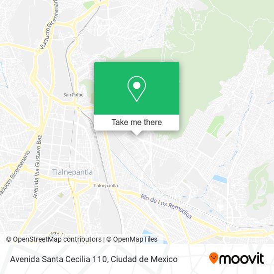 Avenida Santa Cecilia 110 map
