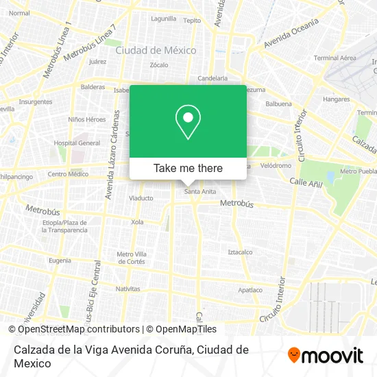 Mapa de Calzada de la Viga Avenida Coruña