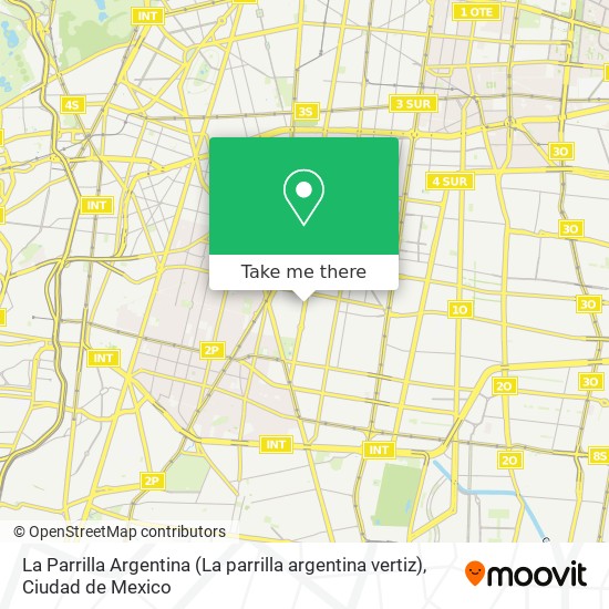 Mapa de La Parrilla Argentina (La parrilla argentina vertiz)