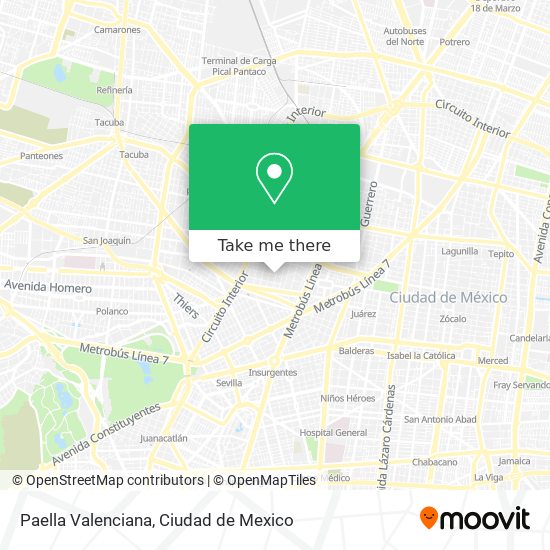 Mapa de Paella Valenciana