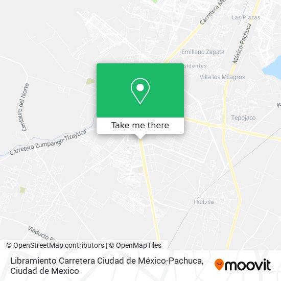 Libramiento Carretera Ciudad de México-Pachuca map