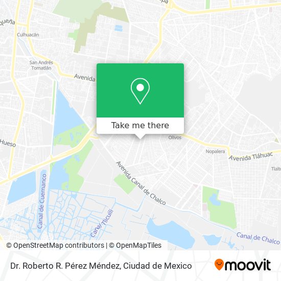 Mapa de Dr. Roberto R. Pérez Méndez