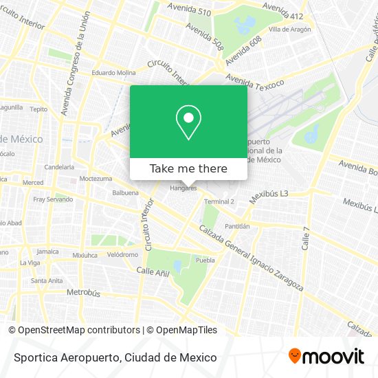 Sportica Aeropuerto map