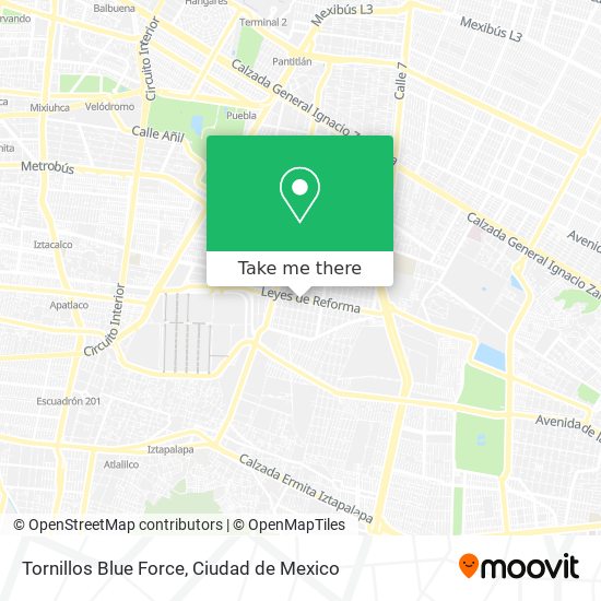 Tornillos Blue Force map