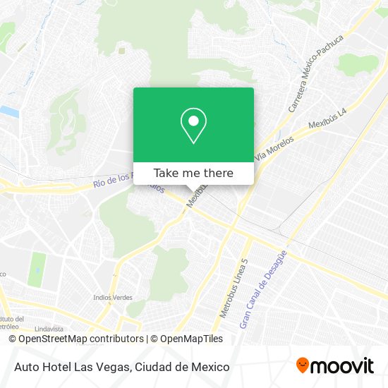 Auto Hotel Las Vegas map