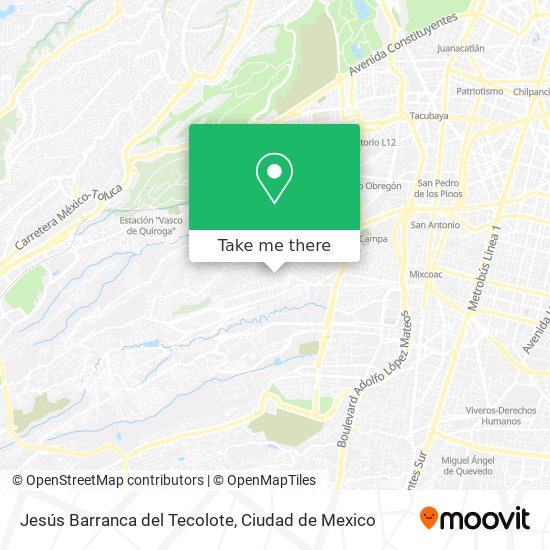 Jesús Barranca del Tecolote map