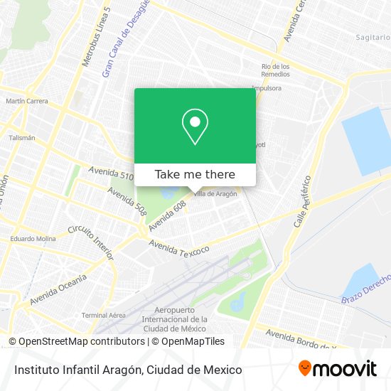 Mapa de Instituto Infantil Aragón