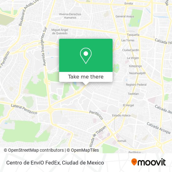 Centro de EnvíO FedEx map