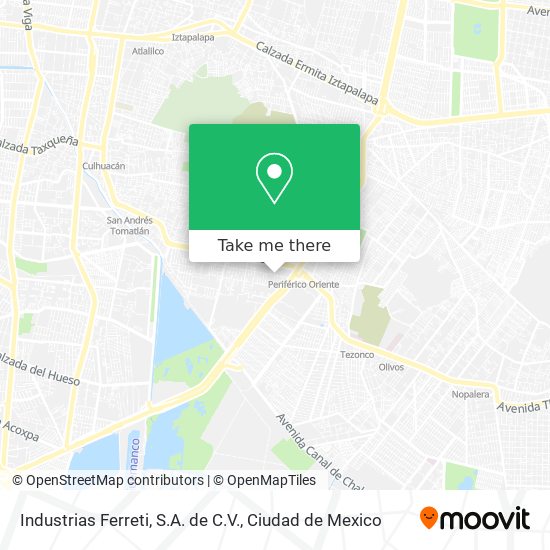 Mapa de Industrias Ferreti, S.A. de C.V.