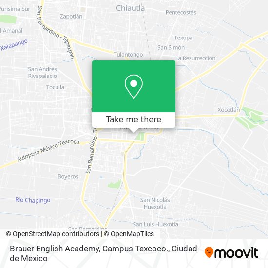 Brauer English Academy, Campus Texcoco. map