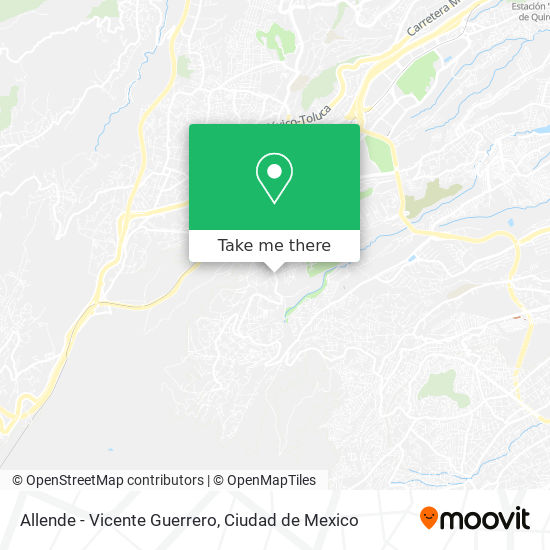 Allende - Vicente Guerrero map