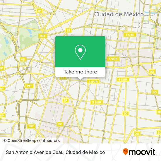 Mapa de San Antonio Avenida Cuau