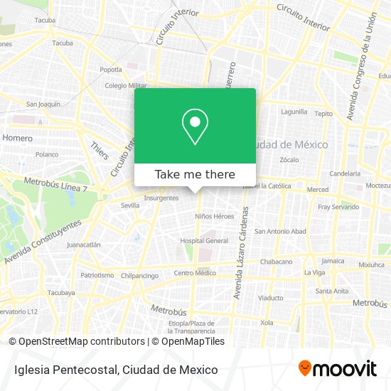 Iglesia Pentecostal map