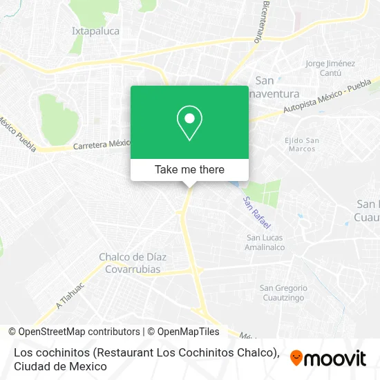Los cochinitos (Restaurant Los Cochinitos Chalco) map