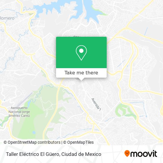Mapa de Taller Eléctrico El Güero