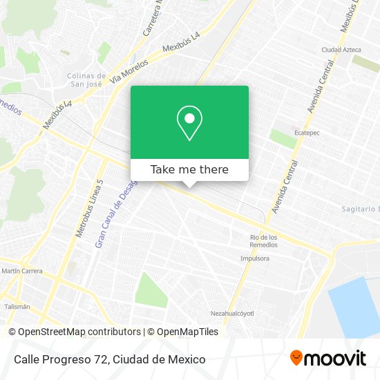 Calle Progreso 72 map