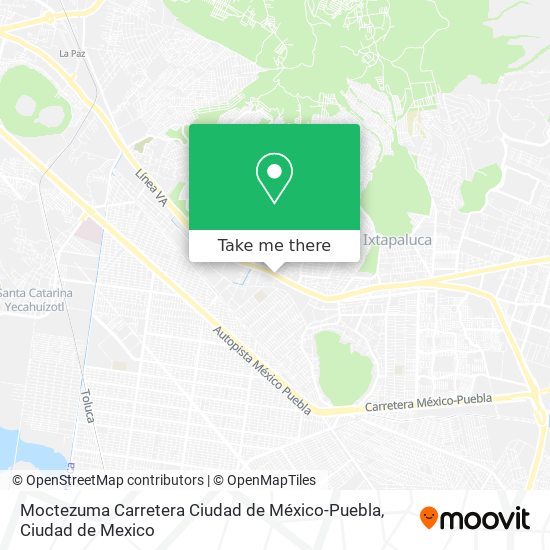 Moctezuma Carretera Ciudad de México-Puebla map