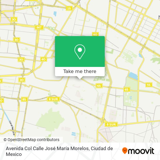 Avenida Col Calle José María Morelos map