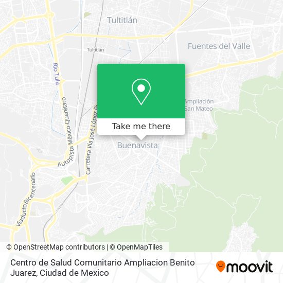 Mapa de Centro de Salud Comunitario Ampliacion Benito Juarez