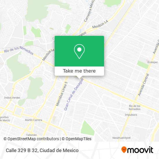 Calle 329 B 32 map