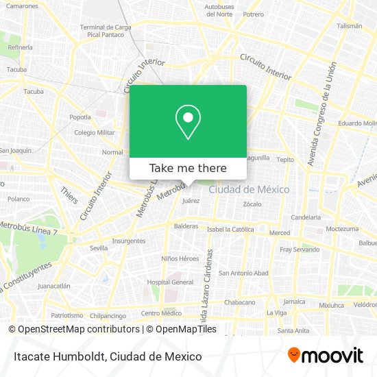 Mapa de Itacate Humboldt
