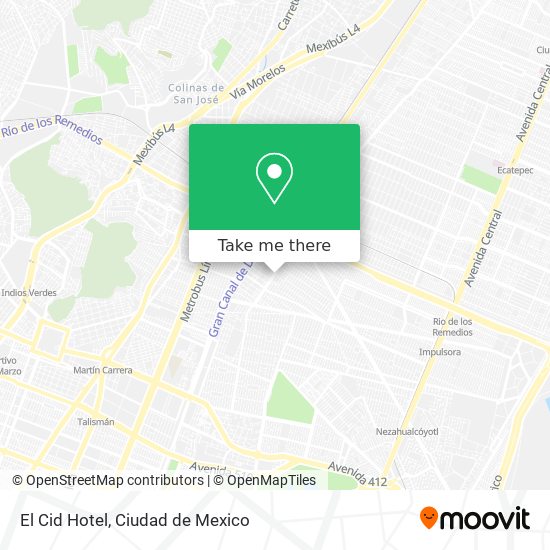 El Cid Hotel map