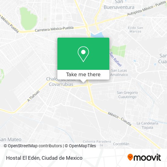 Mapa de Hostal El Edén