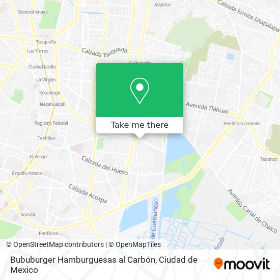 Mapa de Bububurger Hamburguesas al Carbón