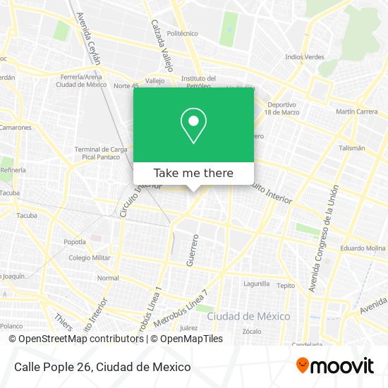 Calle Pople 26 map