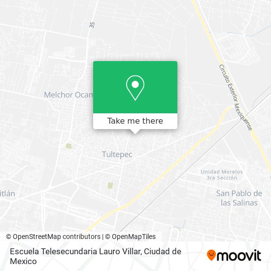 Mapa de Escuela Telesecundaria Lauro Villar