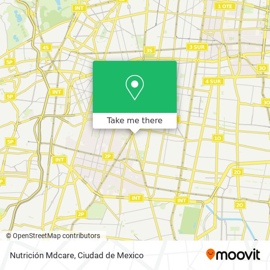 Nutrición Mdcare map