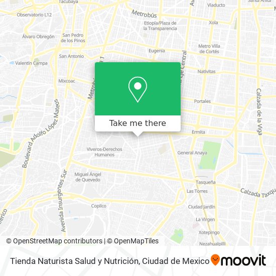 Tienda Naturista Salud y Nutrición map