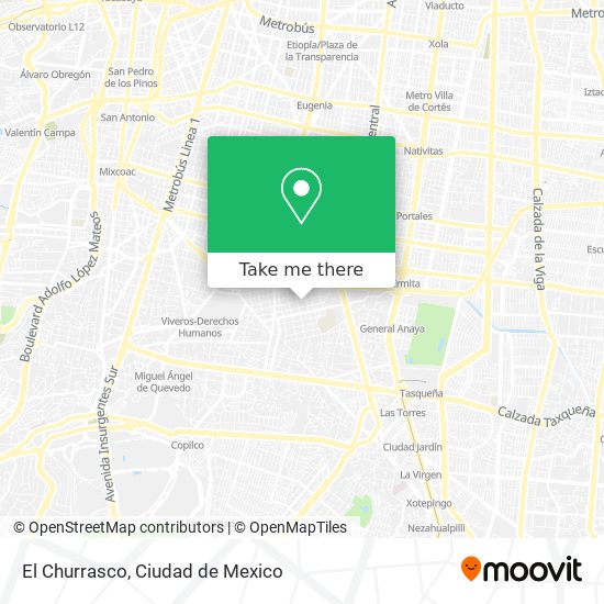 Mapa de El Churrasco