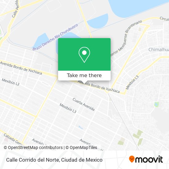 Calle Corrido del Norte map