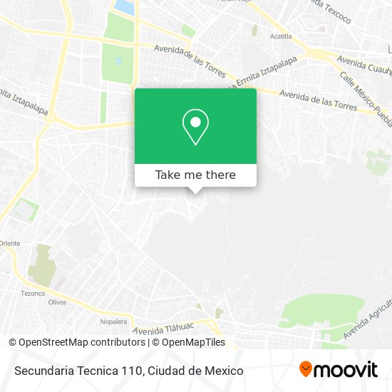 Secundaria Tecnica 110 map