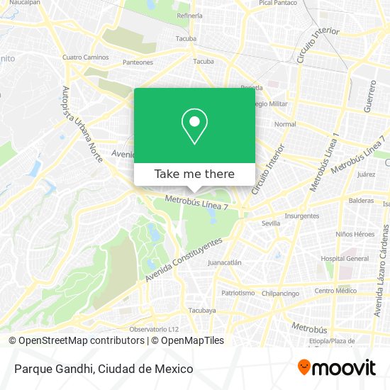 Mapa de Parque Gandhi