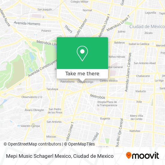 Mapa de Mepi Music Schagerl Mexico