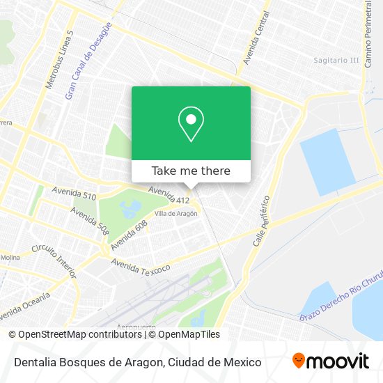 Dentalia Bosques de Aragon map