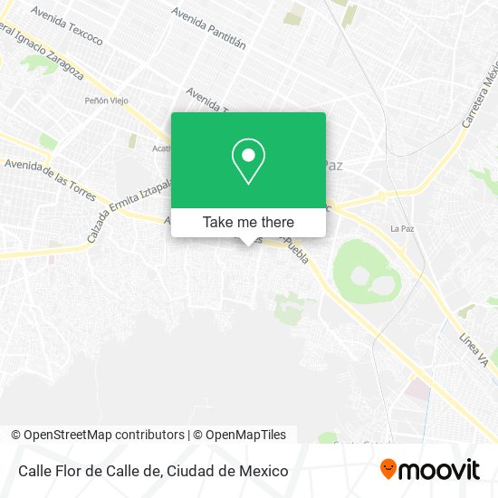 Calle Flor de Calle de map