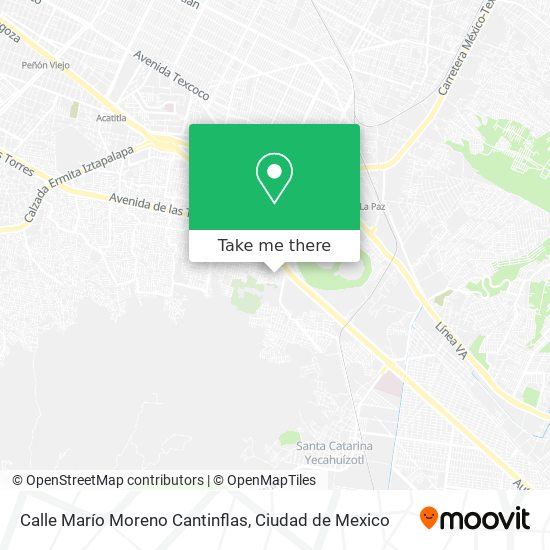 Calle Marío Moreno Cantinflas map
