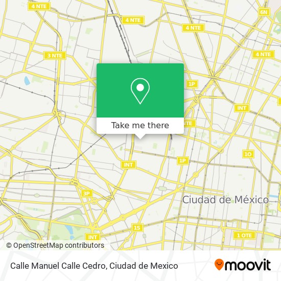 Calle Manuel Calle Cedro map