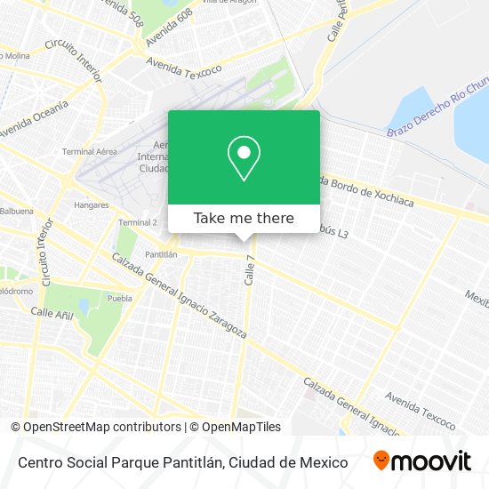 Centro Social Parque Pantitlán map