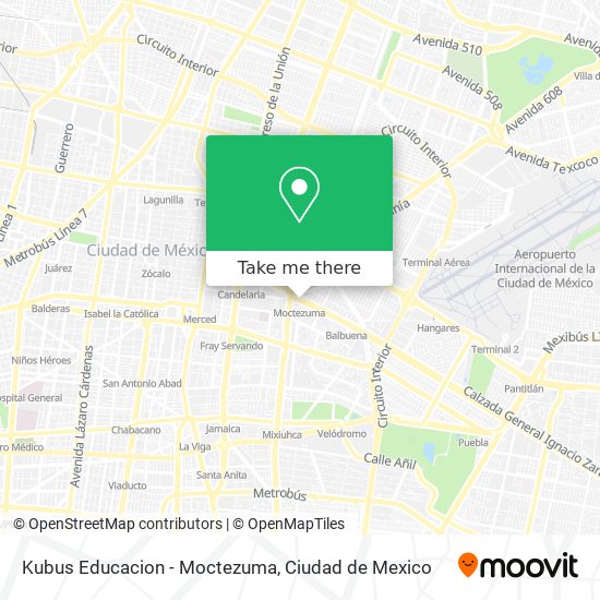 Kubus Educacion - Moctezuma map