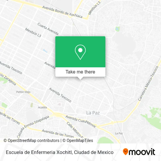 Escuela de Enfermeria Xochitl map