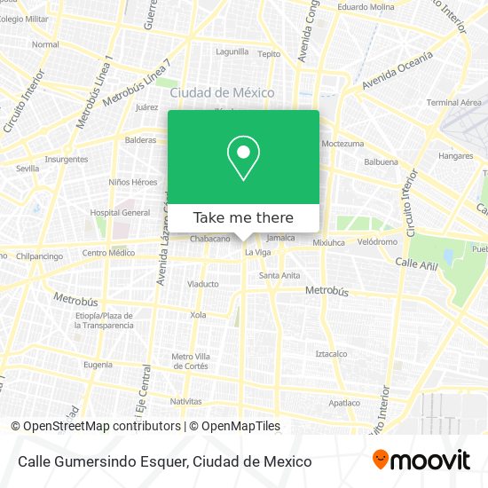 Mapa de Calle Gumersindo Esquer