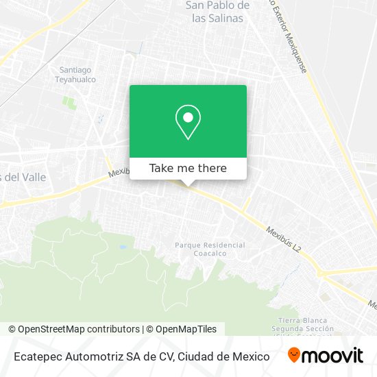 Mapa de Ecatepec Automotriz SA de CV