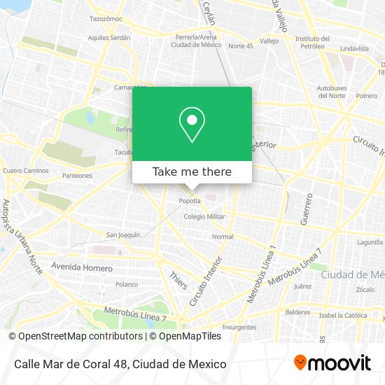 Calle Mar de Coral 48 map